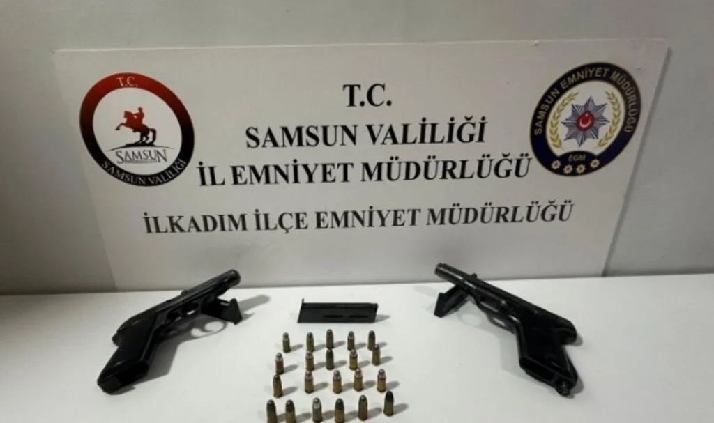 Samsun'da Ruhsatsız Silah Operasyonu: 2 Tabanca ve 21 Fişek Ele Geçirildi