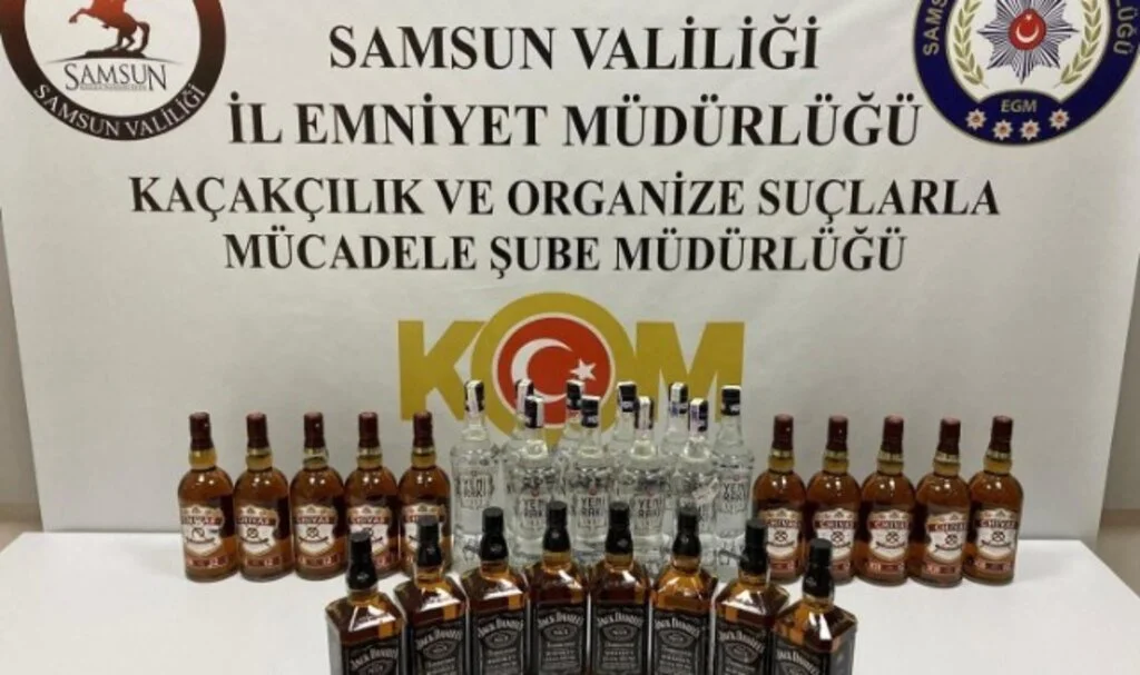 Samsun İlkadım’da Kaçak Alkol Operasyonu