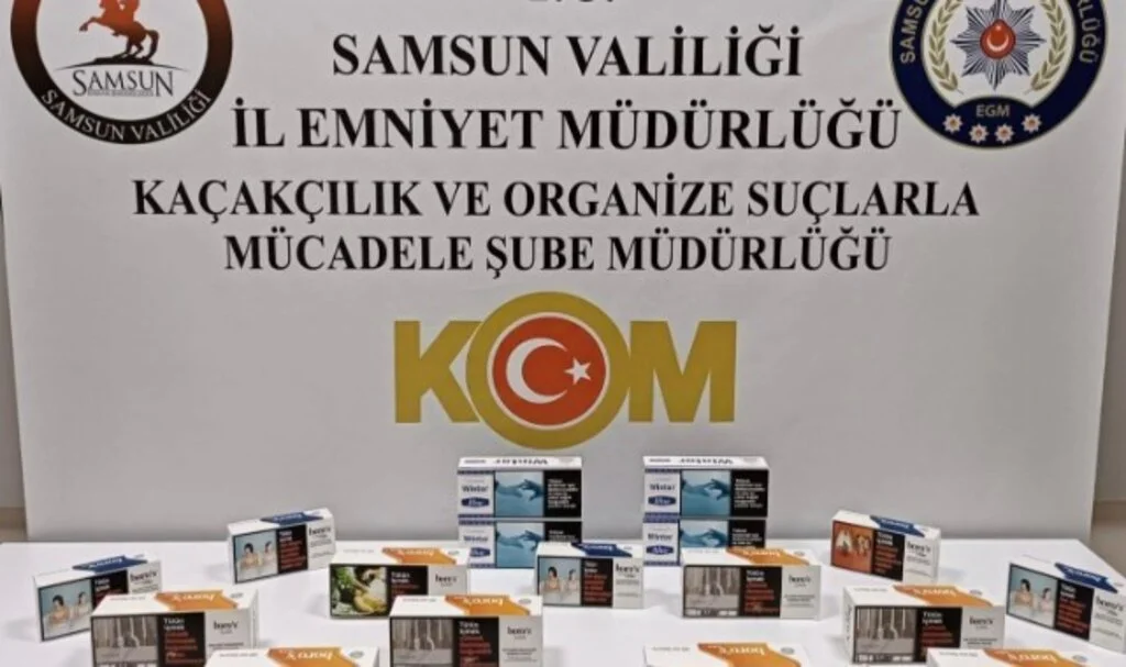İlkadım’da Kaçak Sigara Operasyonu