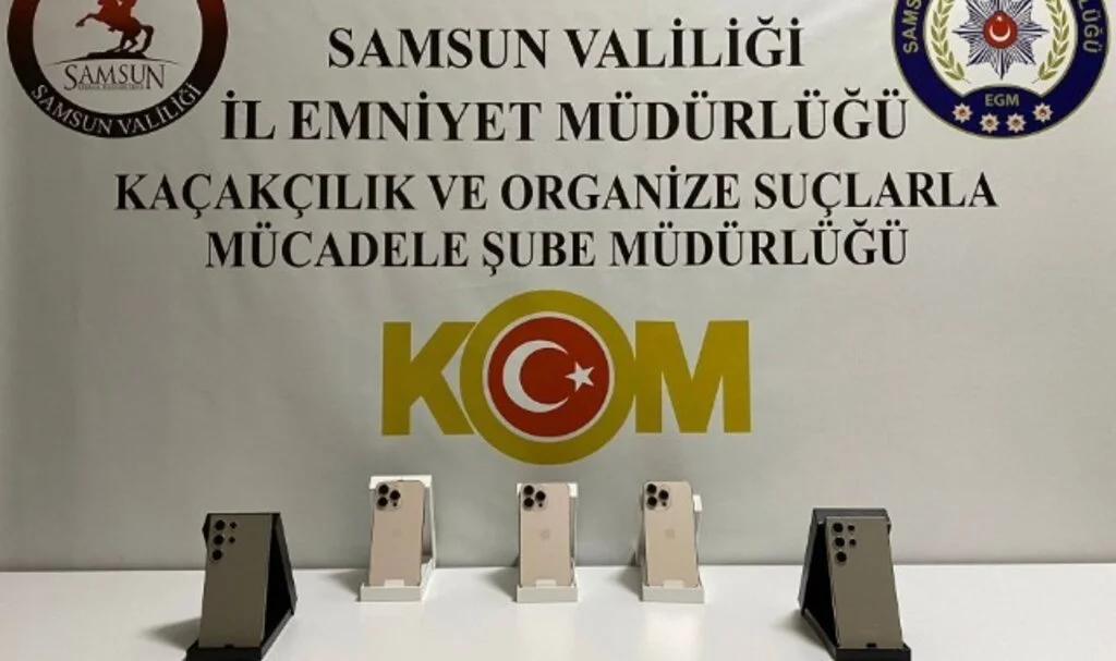 Samsun İlkadım'da Gümrük Kaçağı Cep Telefonu Operasyonu: 5 Adet Cep Telefonu Ele Geçirildi