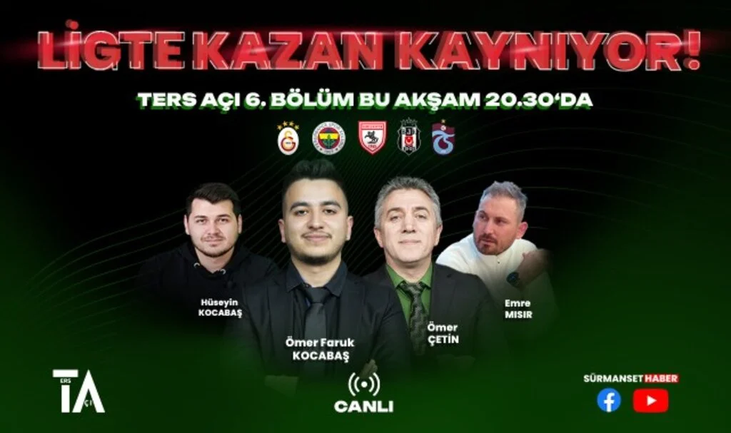 Ters Açı 6.Bölümü ile Bu Akşam 20:30'da Canlı Yayında Sizlerle...