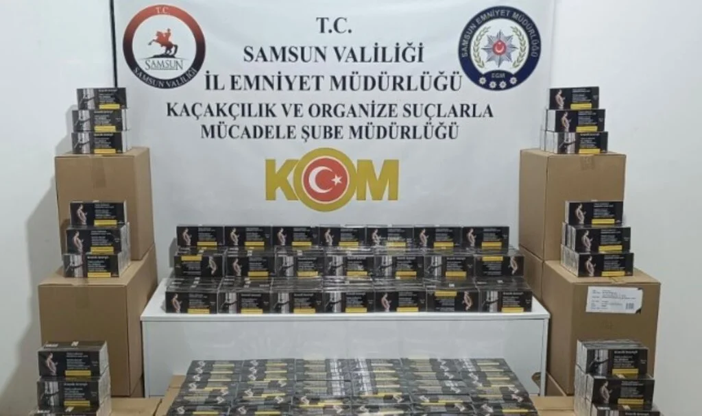 Samsun'da Kaçak Makaron! 250 Bin Adet Ele Geçirildi!