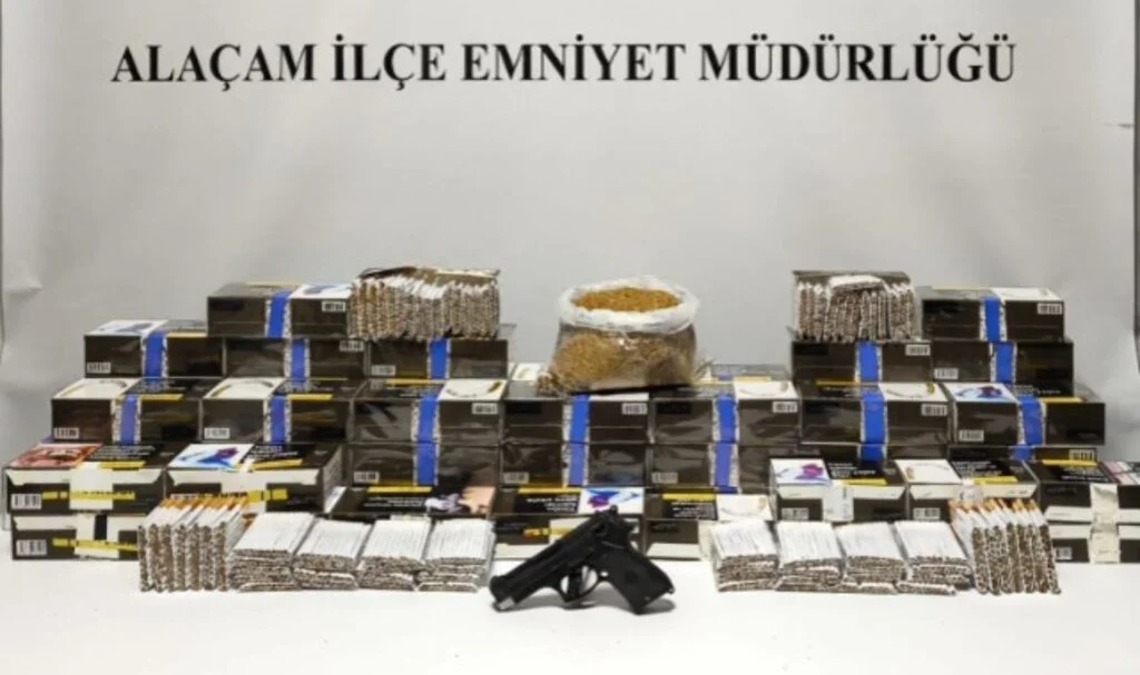 Samsun’da Kaçakçılık Operasyonu: Bandrolsüz Makaron ve Kaçak Tütün Ele Geçirildi