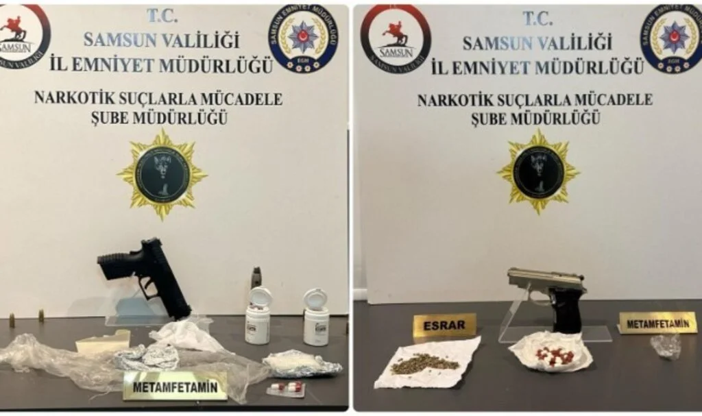 Samsun'da Narkotik Operasyonu: Uyuşturucu, Silah ve Aranan Hükümlü Ele Geçirildi