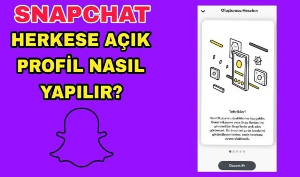 Snapchat Herkese Açık Profil Nasıl Yapılır