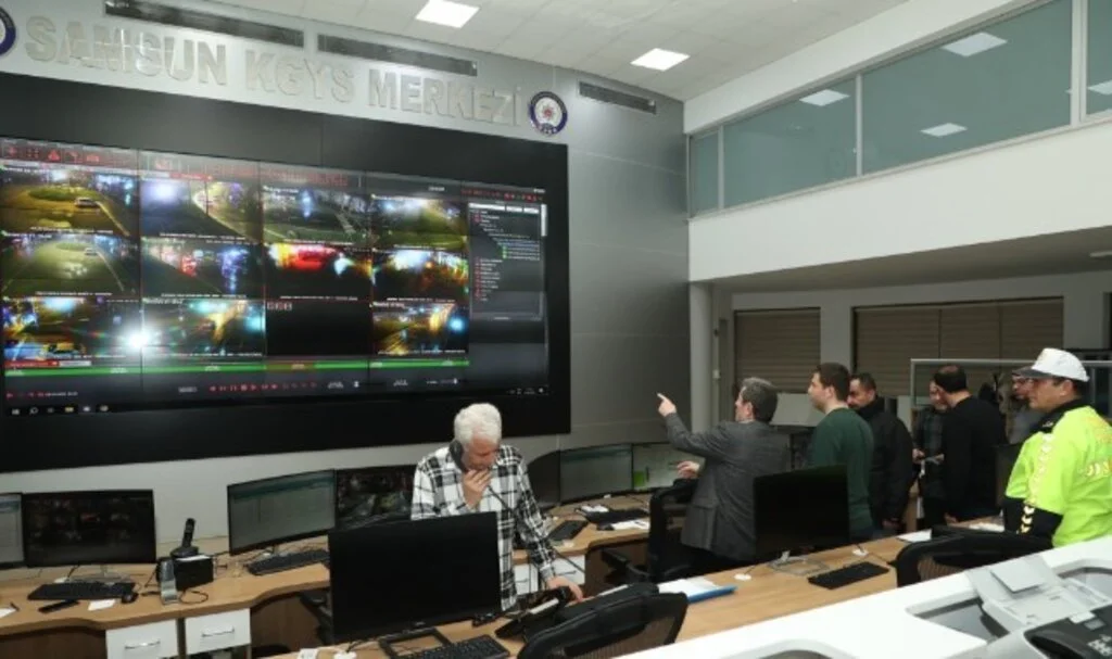 Samsun'da Bayram Dönüşü Trafik Denetimi KGYS Merkezinden Yapıldı