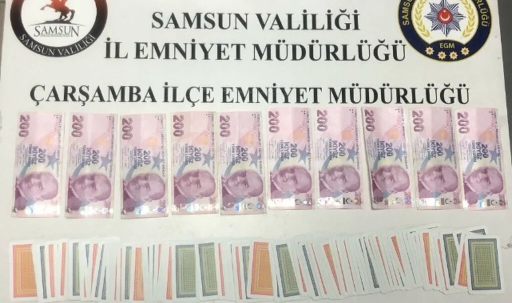 Samsun'da Kıraathaneye Kumar Baskın! Çok Sayıda Ceza Kesildi
