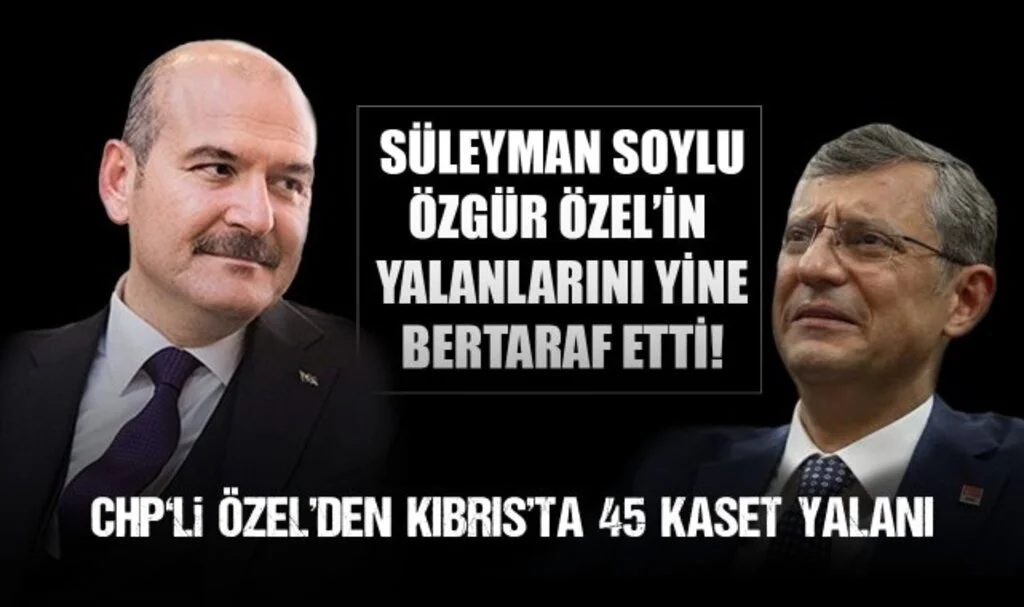 Süleyman Soylu'dan CHP'li Özel'e: "Bu iftirayı, fitneyi atıp da ispat etmeyen de şerefsizdir!"
