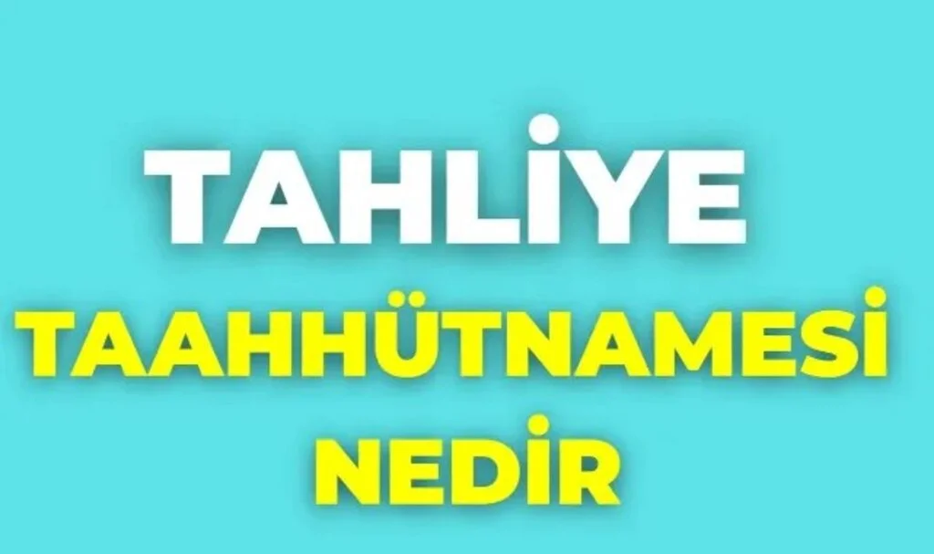 Tahliye Taahhütnamesi Nasıl Doldurulur