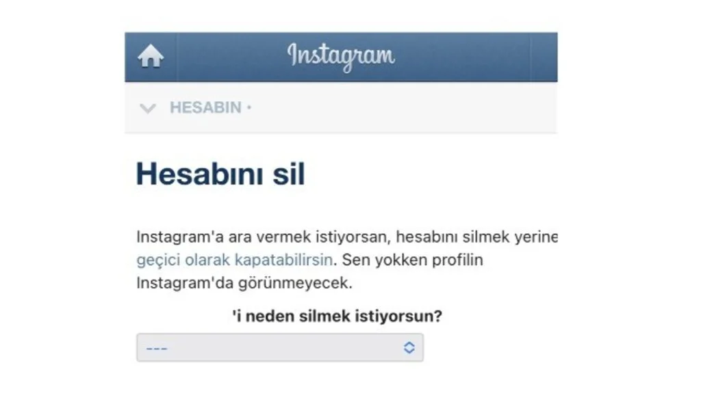 İnstagram Hesabımı Nasıl Kapatabilirim