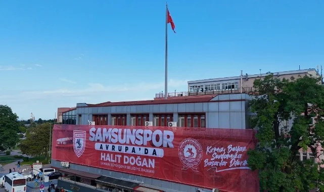 Samsun Büyükşehir'den Samsunspor'a Avrupa Coşkusu! Şehir Posterlerle Donatıldı