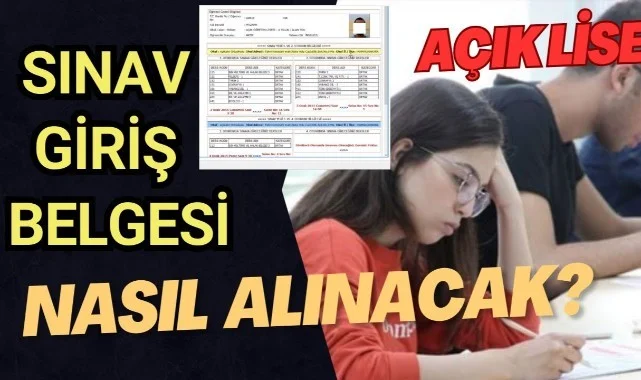 Aöl Sınav Giriş Belgesi Nasıl Alınır