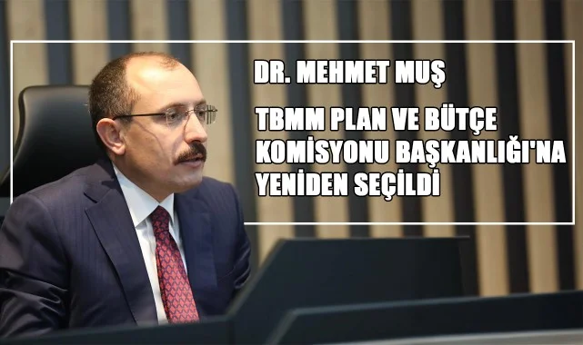 Dr. Mehmet Muş, TBMM Plan ve Bütçe Komisyonu Başkanlığı'na Yeniden Seçildi