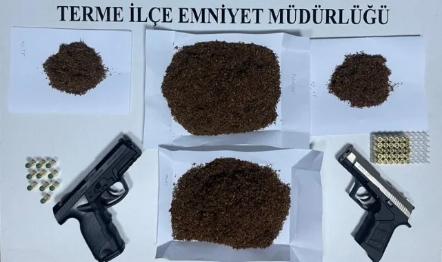 Samsun Terme'de Bonzai ve Silah Operasyonu: 6 Şüpheli Yakalandı