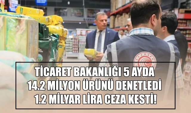 Ticaret Bakanlığı 5 Ayda 14.2 Milyon Ürünü Denetledi, 1.2 Milyar Lira Ceza Kesti!
