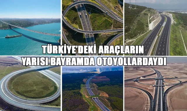 Türkiye'deki Araçların Yarısı Kurban Bayramında Otoyollardaydı
