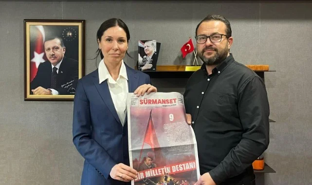 Çiğdem Karaaslan'dan Sürmanşet Haber Gazetesi'ne 15 Temmuz Özel Sayısı İçin Övgü 