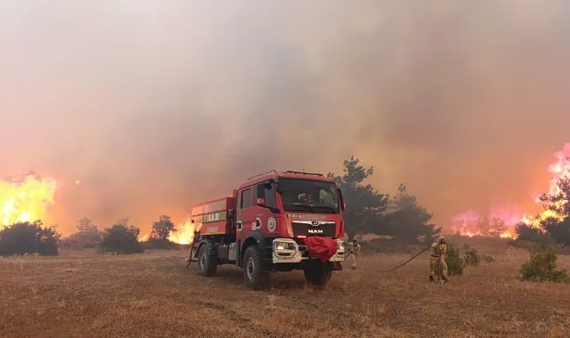 Karabük'teki Orman Yangınına Samsun Emniyeti'nden Destek
