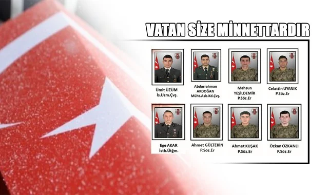 Pençe-Kilit Harekat Bölgesinde Metan Gazına Maruz Kalan 8 Asker Şehit Oldu