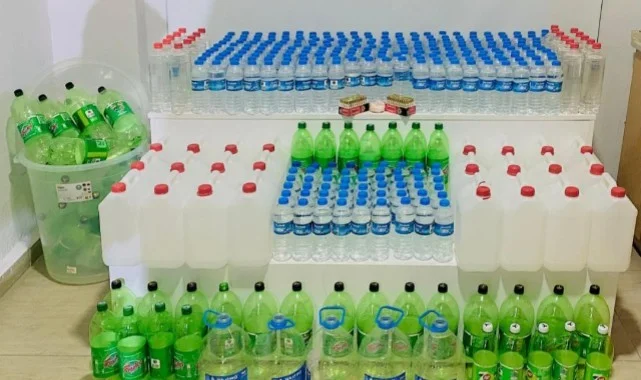 Samsun'da Cephanelik Gibi Ev! Sahte Alkol, Uyuşturucu ve Mermi Ele Geçirildi