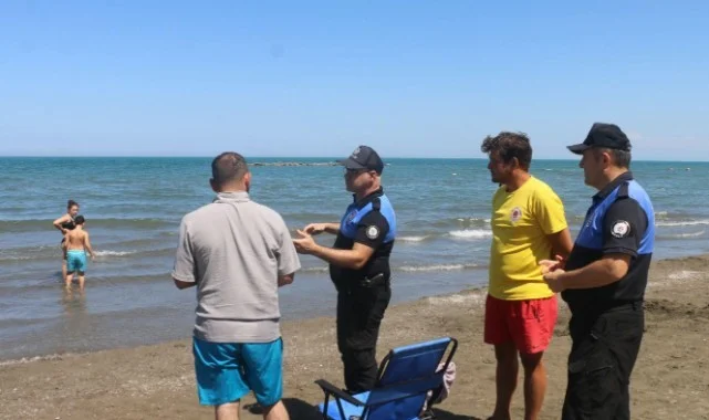 Samsun Emniyet Müdürlüğü'nden 379 Kişiye Boğulma Riskine Karşı Bilgilendirme