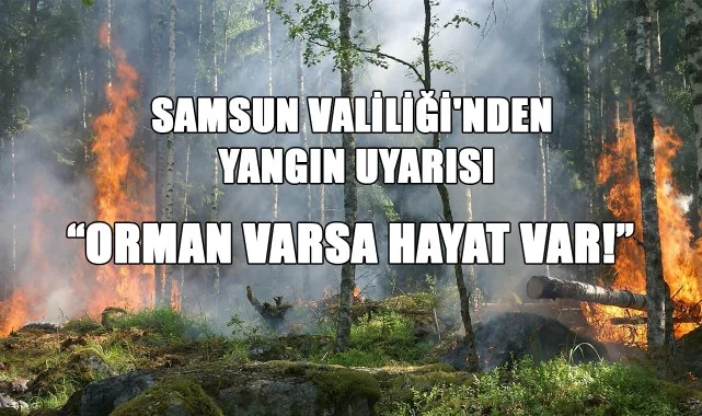 Samsun Valiliği'nden Yangın Uyarısı: “Orman Varsa Hayat Var!”