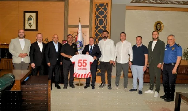 Samsunspor'dan Emniyet Müdürü Ahmet Arıbaş’a Ziyaret