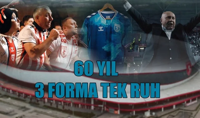 Samsunspor’dan Yeni Sezon Forması: “60 Yıl, 3 Forma, Tek Ruh”