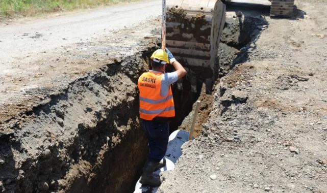 SASKİ'den Tekkeköy'e Altyapı Hamlesi: Bin Metrelik Atık Su Hattı Yapılıyor!