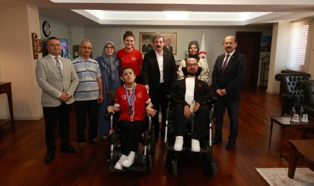 Sporun Başkenti Samsun’dan Dünya Üçüncülüğüne Gurur Ziyareti
