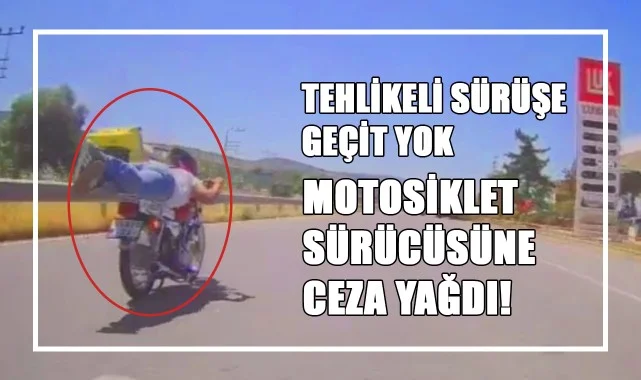 Tehlikeli Sürüşe Geçit Yok: Samsun'da Motosiklet Sürücüsüne Ceza Yağdı!