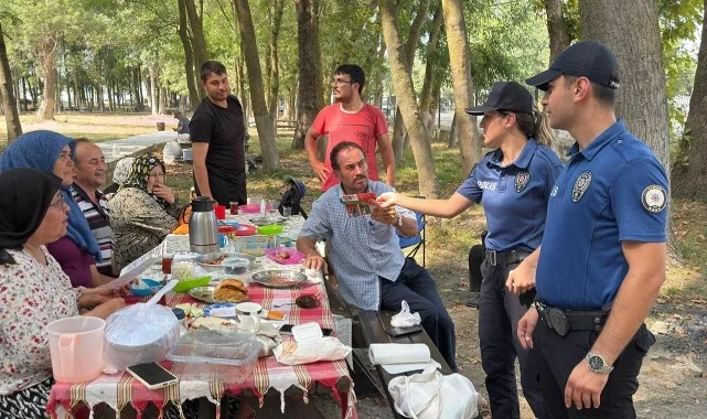Alaçam Polisi Orman Yangınlarına Karşı Sahada!