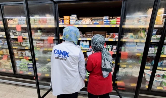 Canik’te Soğuk Gıda Denetimi! Halk Sağlığı İçin Marketler Mercek Altında