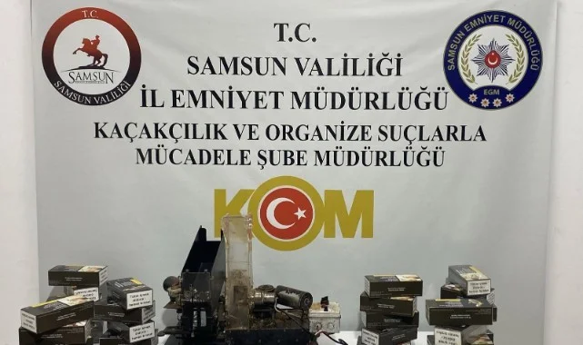 Samsun'da Kaçak Sigara Operasyonu! Binlerce Makaron Ele Geçirildi