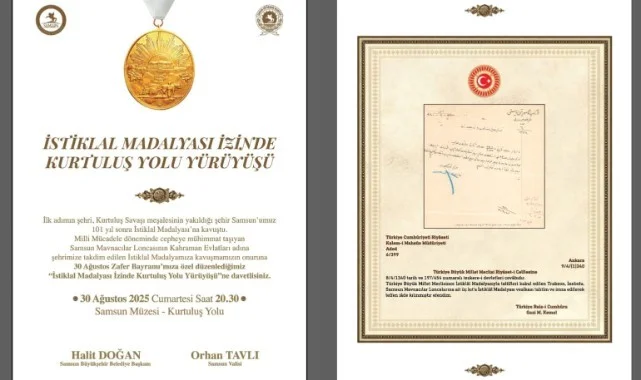 Tarihi Gurur! Samsun İstiklal Madalyası Yürüyüşüyle Taçlanıyor