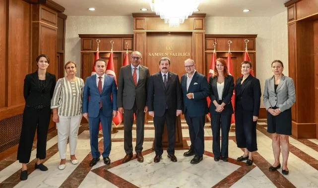 Alman Heyetten Samsun Valisi Orhan Tavlı’ya Ziyaret