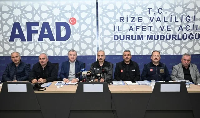 Bin 428 Personel Sahada! Rize’de Sel Sonrası Yoğun Mesai