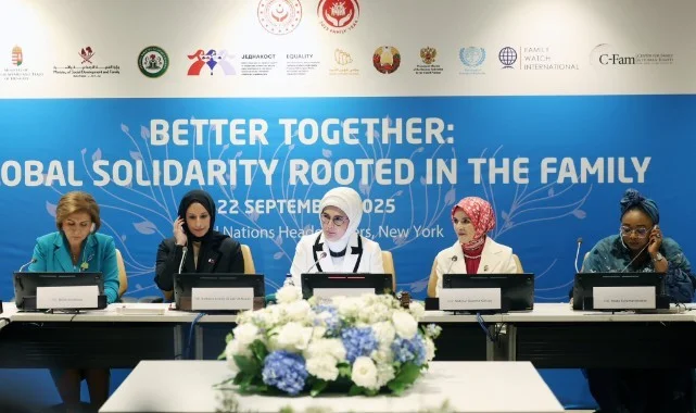 Emine Erdoğan, BM’de “Birlikte Daha İyiye: Aileden Başlayan Küresel Dayanışma” etkinliğine katıldı