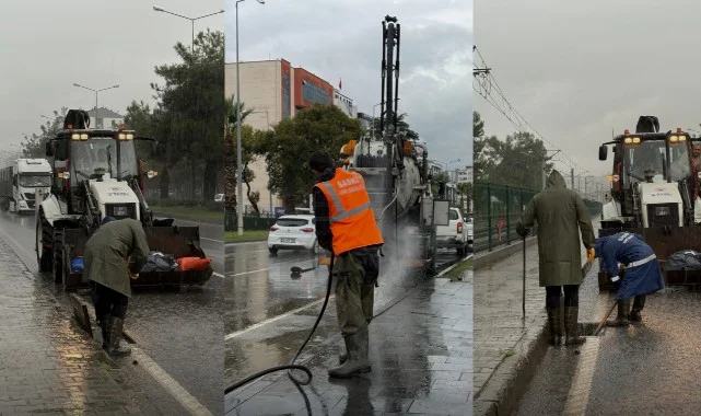 Kuvvetli Yağış Samsun’u Olumsuz Etkiledi, SASKİ Anında Müdahale Etti
