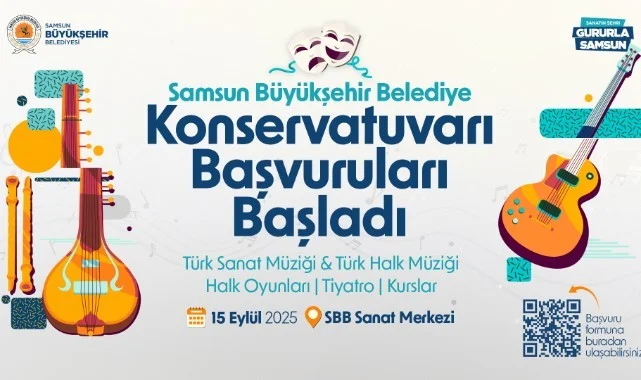 Samsun Büyükşehir’den Sanatseverlere Fırsat! Konservatuvar Başvuruları Başladı