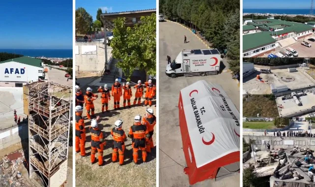 Samsun'da 6.5 Büyüklüğünde Deprem Tatbikatı: 200'den Fazla Personel, 30 Araç ve Helikopter Katıldı