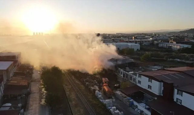 Samsun’da Kereste Fabrikasında Büyük Yangın: Soğutma Çalışmaları Devam Ediyor