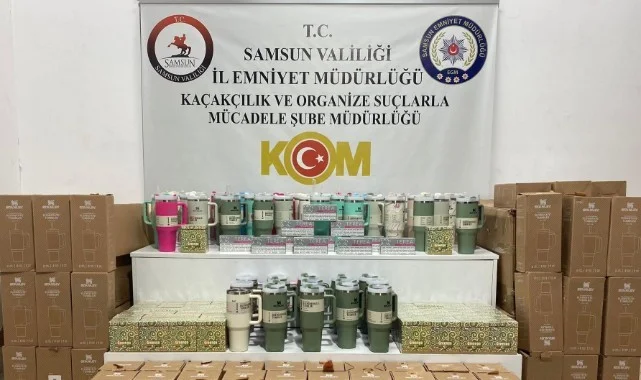 Samsun'da Polis Baskını! Çok Sayıda Kaçak Ürün Ele Geçirildi
