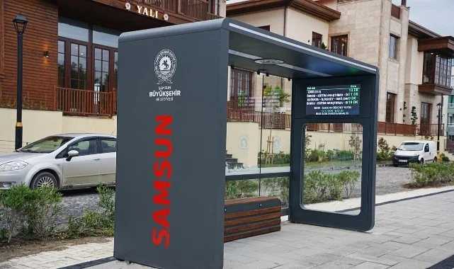 Samsun’da Şehir İçi Ulaşımda Teknolojik Adım: Yeni Nesil Duraklar Hizmete Girdi