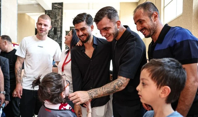 Samsunsporlu Futbolcular DMD’li Çocuklarla Buluştu