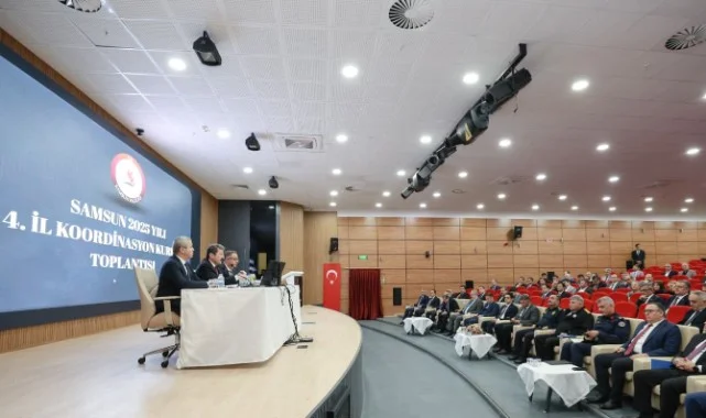 Samsun'da Koordinasyon Kurulu Toplantısıyla 499 Proje Masaya Yatırıldı