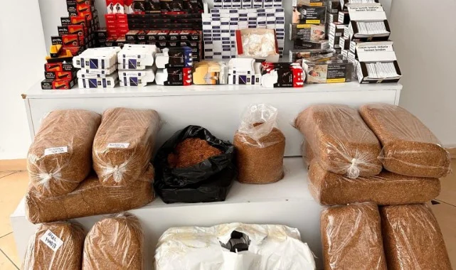 Samsun’da Operasyonda Binlerce Makaron ve Kaçak Tütün Ele Geçirildi