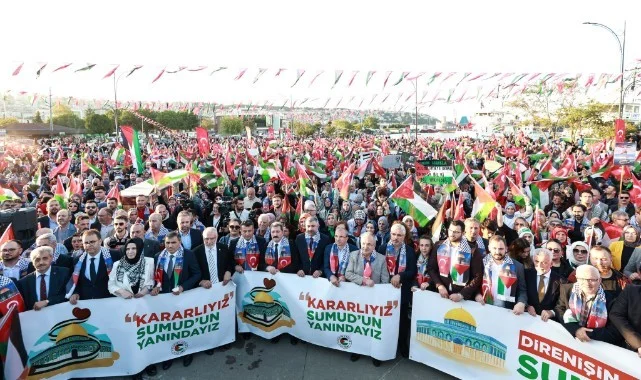 Samsun'dan Filistin ve Gazze'ye Destek: 'Kararlıyız, Sumud'un Yanındayız'