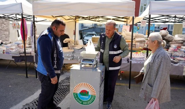 Samsun İlkadım’da Semt Pazarlarına Belediye Tartısı Uygulaması Başladı