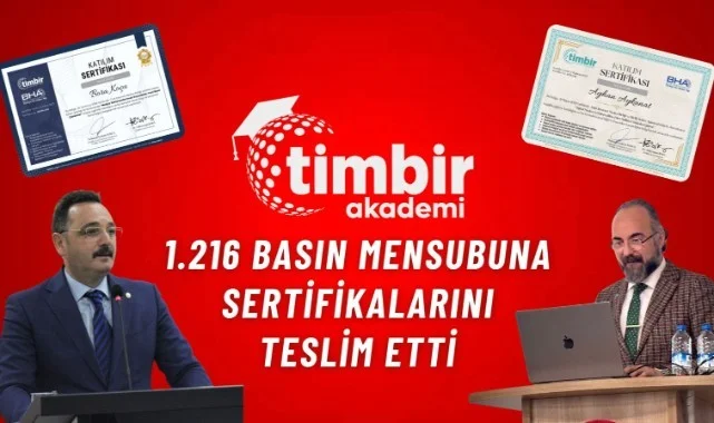 TİMBİR Akademi’den 1.216 Basın Mensubuna Sertifika